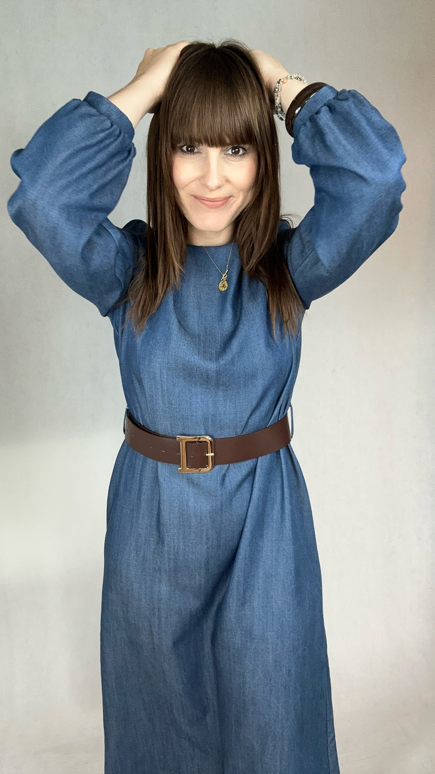 Sukienka maxi jeans