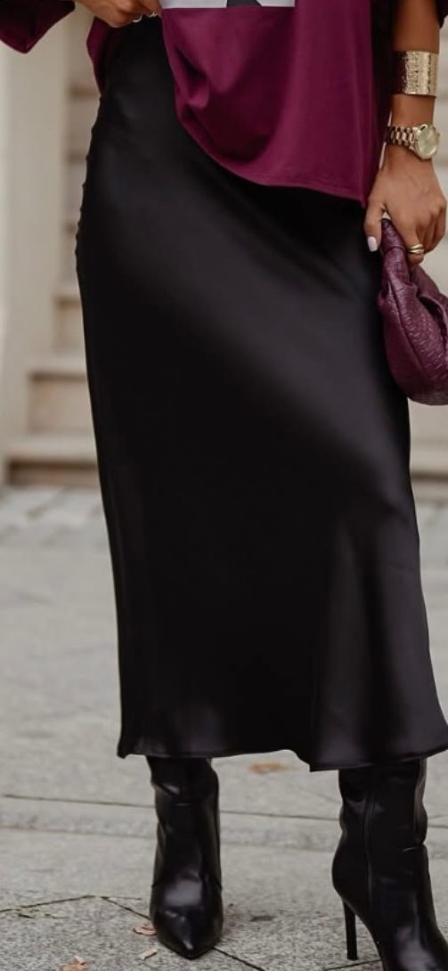 Spódnica satynowa