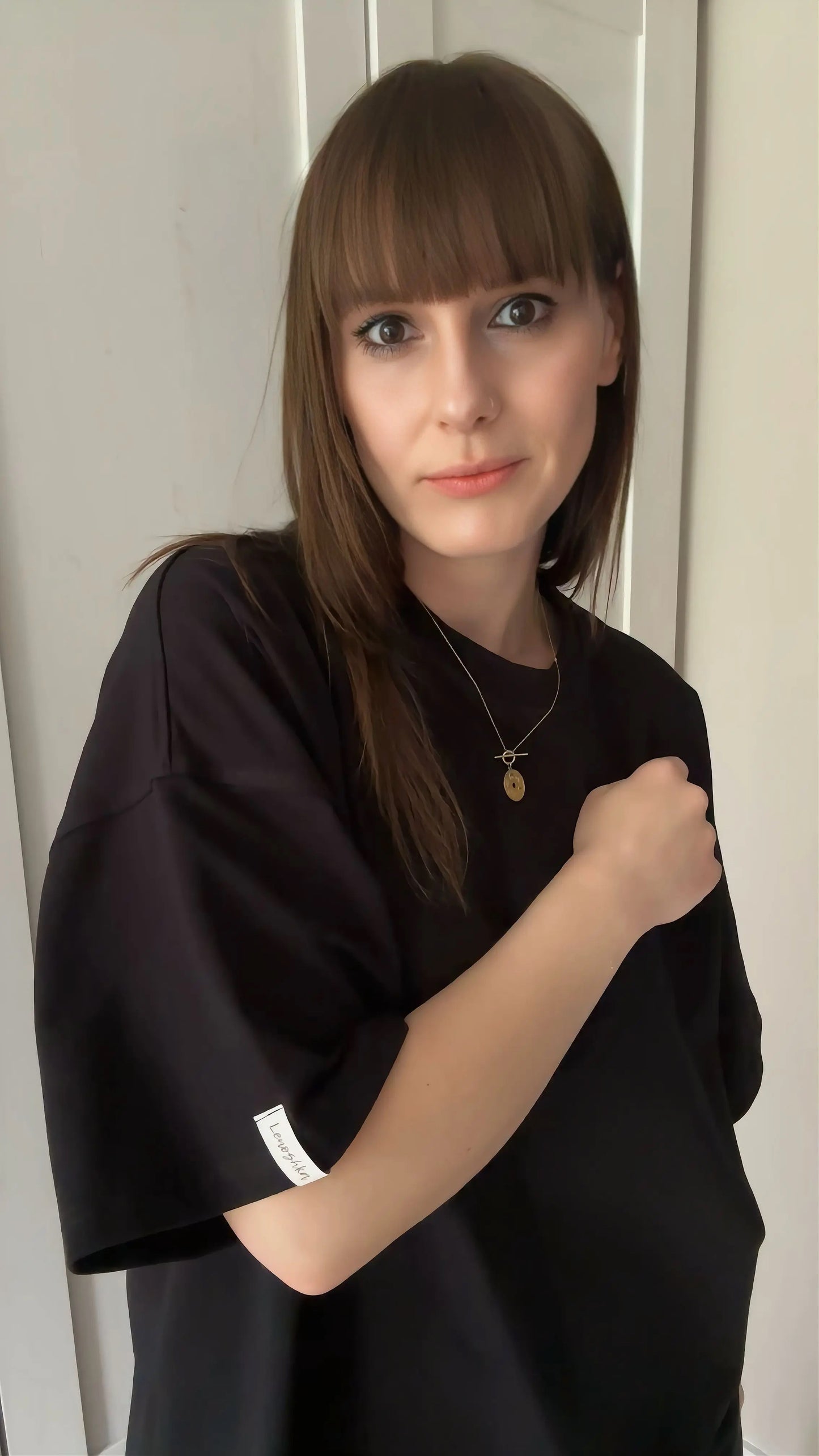 T-shirt oversize z grubej bawełny