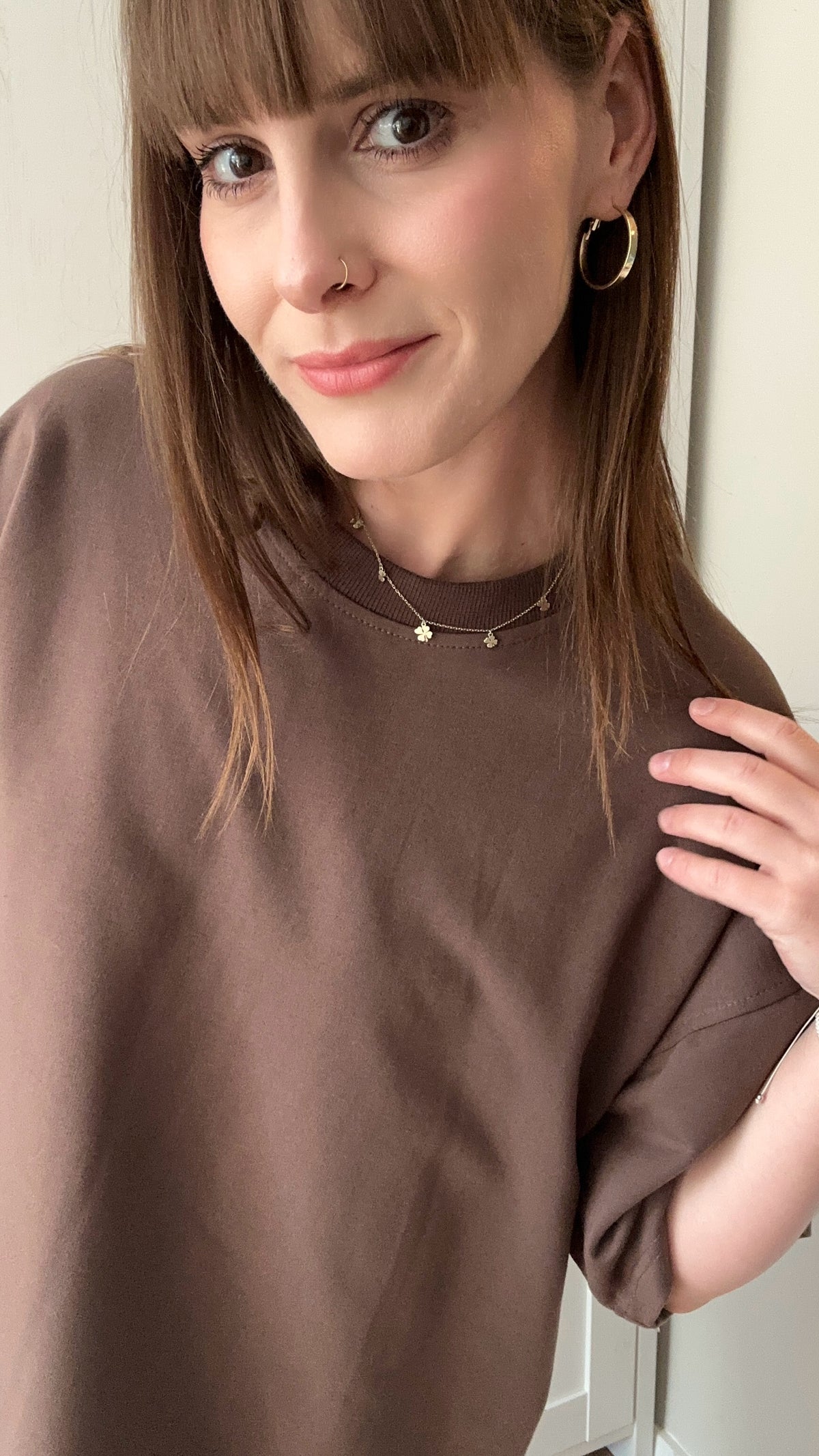 T-shirt oversize z bawełny Lenoshka