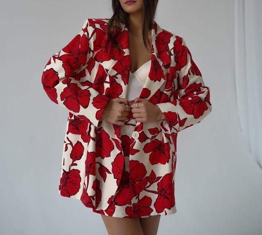 Marynarka oversize z wiskozy