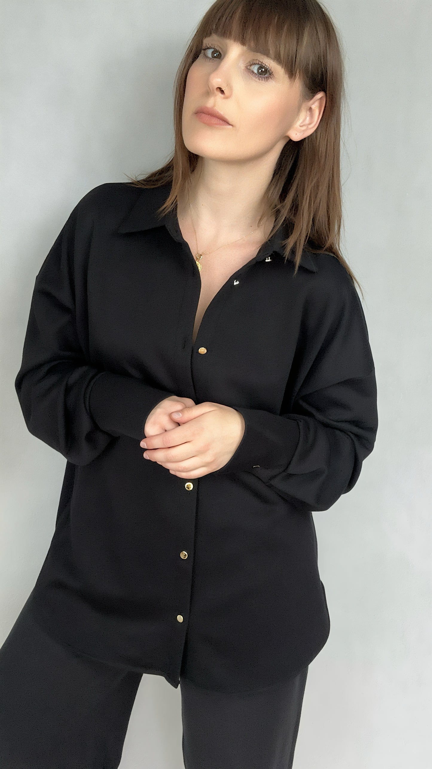 Koszula oversize czarna La Milla