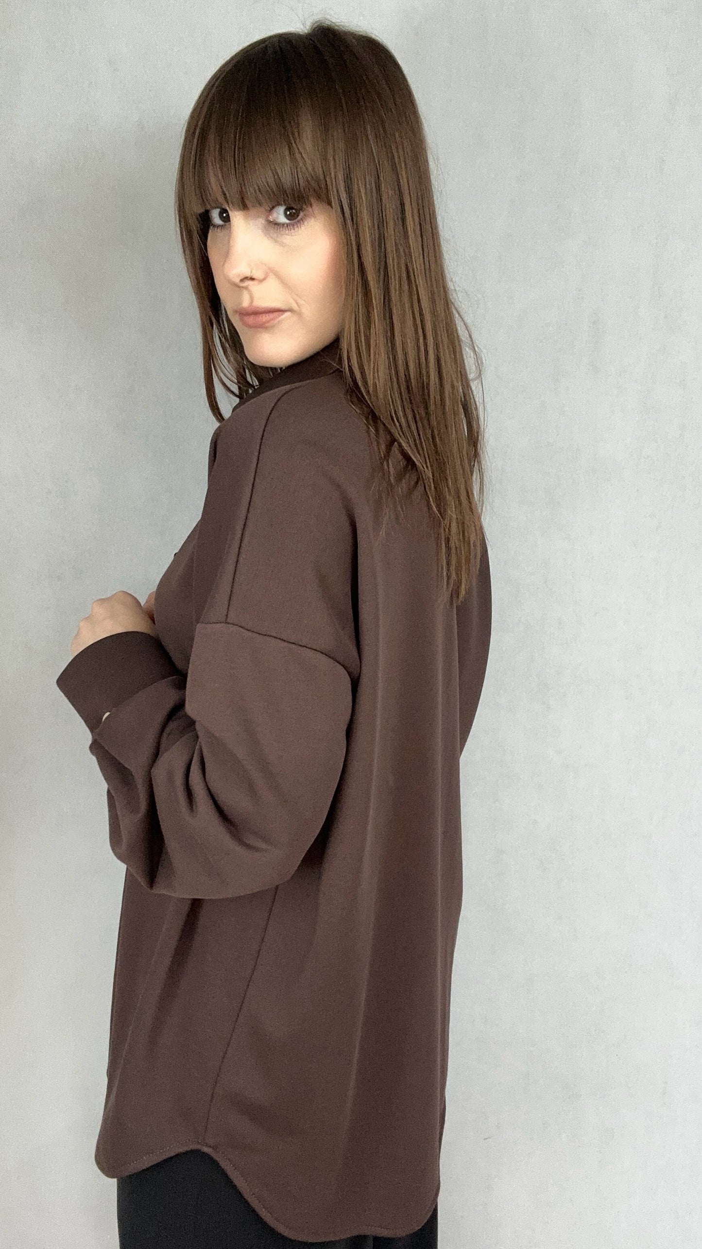 Koszula oversize brązowa La Milla