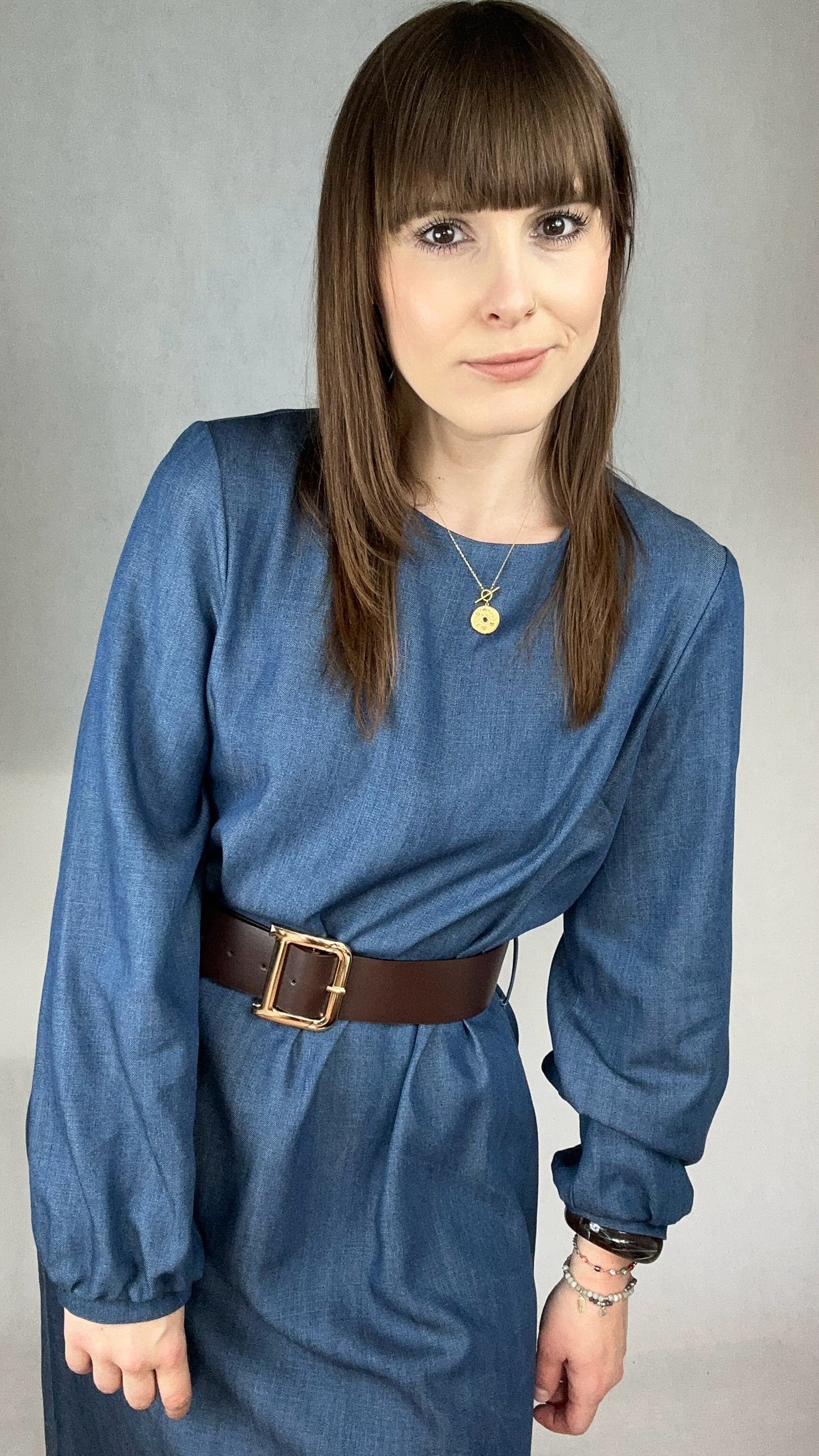 Sukienka maxi jeans