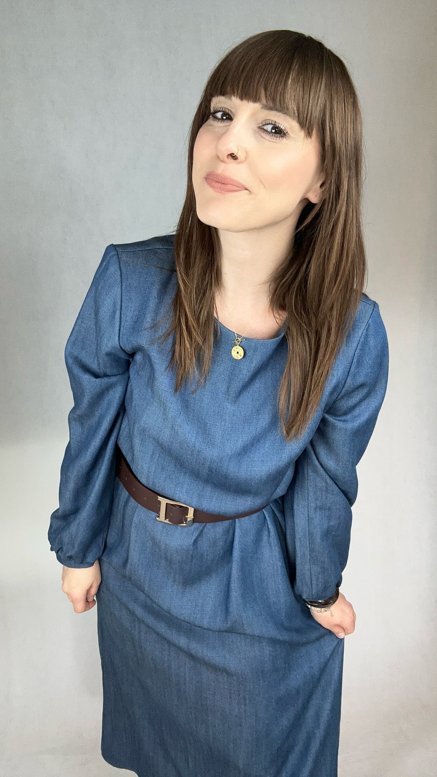 Sukienka maxi jeans