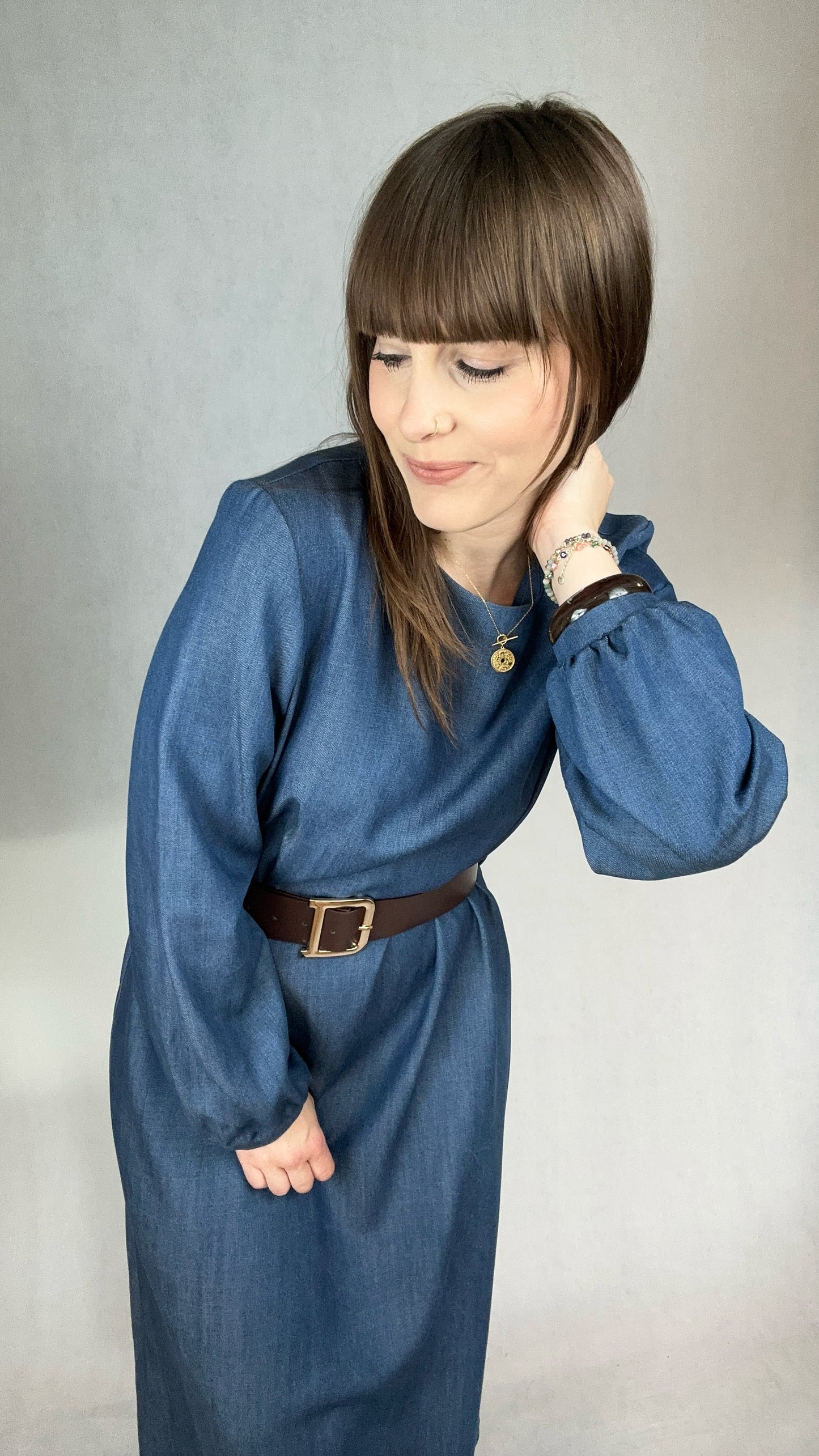 Sukienka maxi jeans