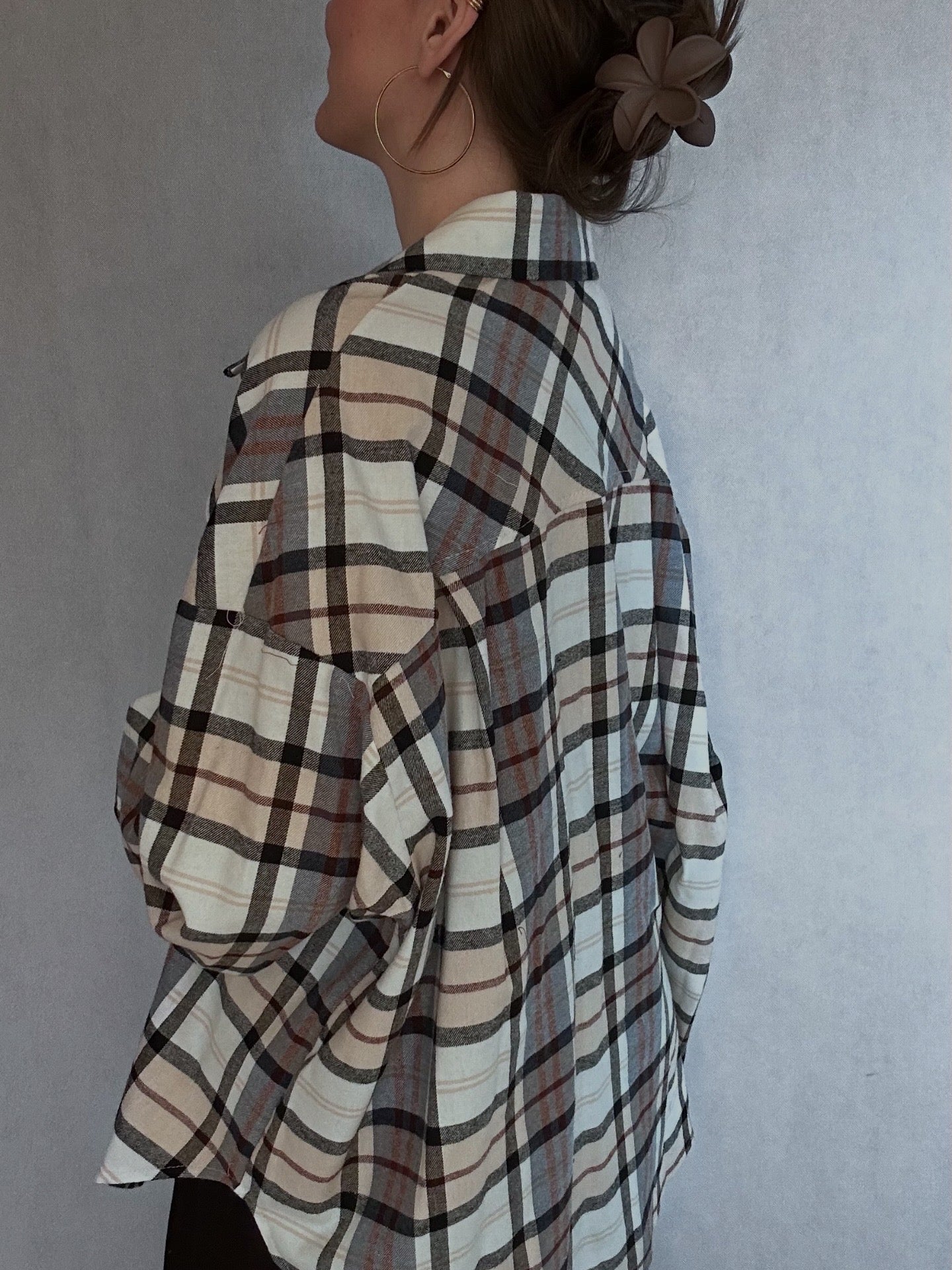 Koszula oversize w kratę Lola