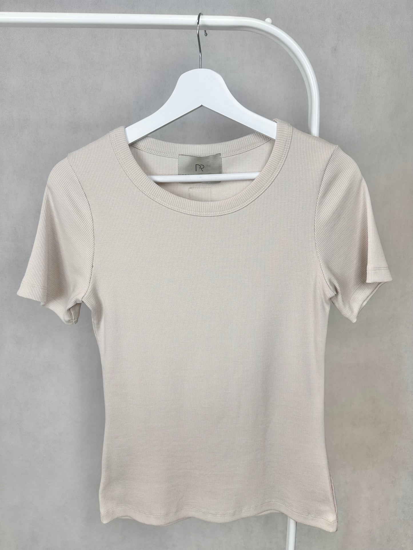 T-shirt prążkowany