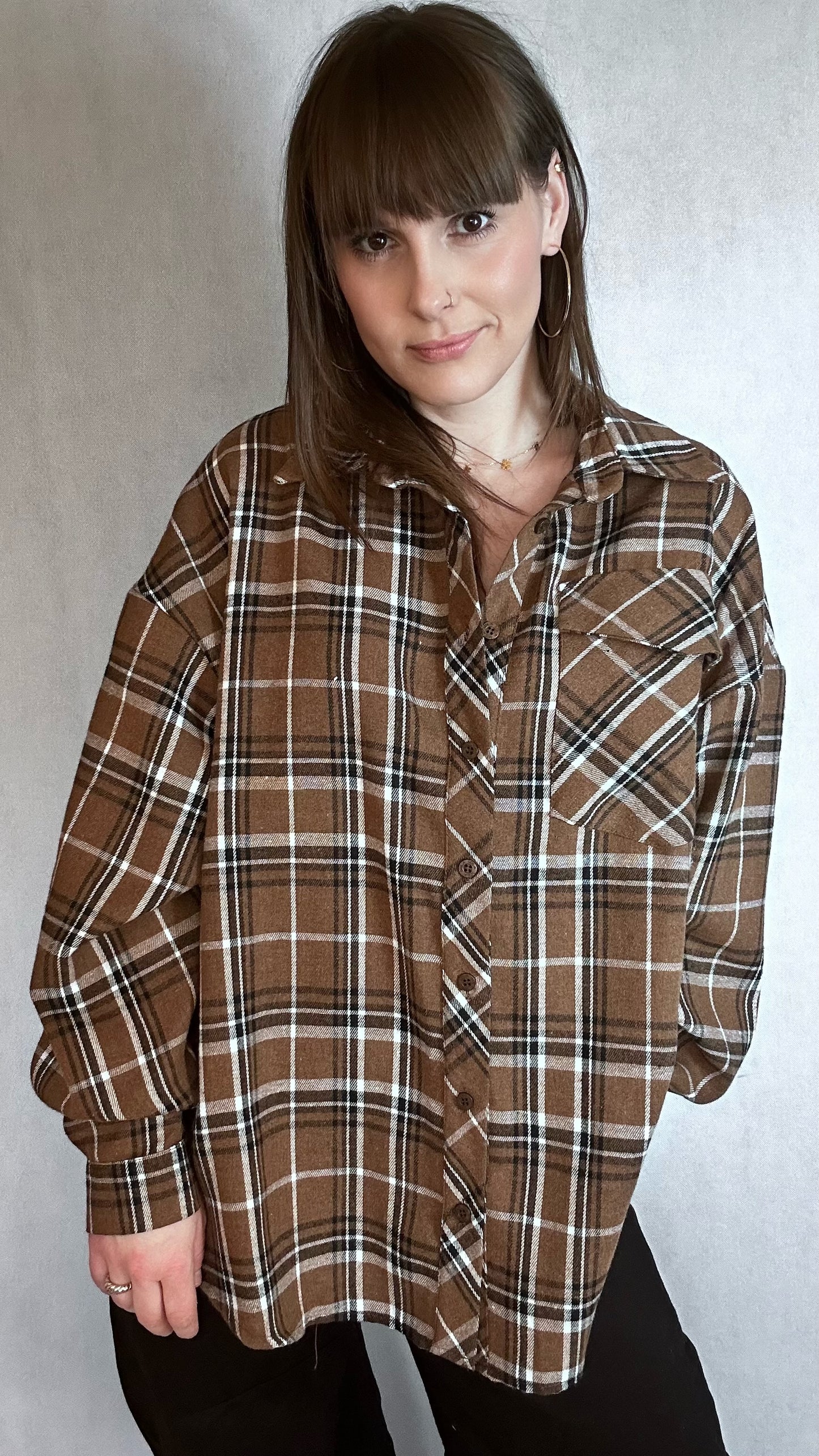 Koszula oversize w kratkę Lola