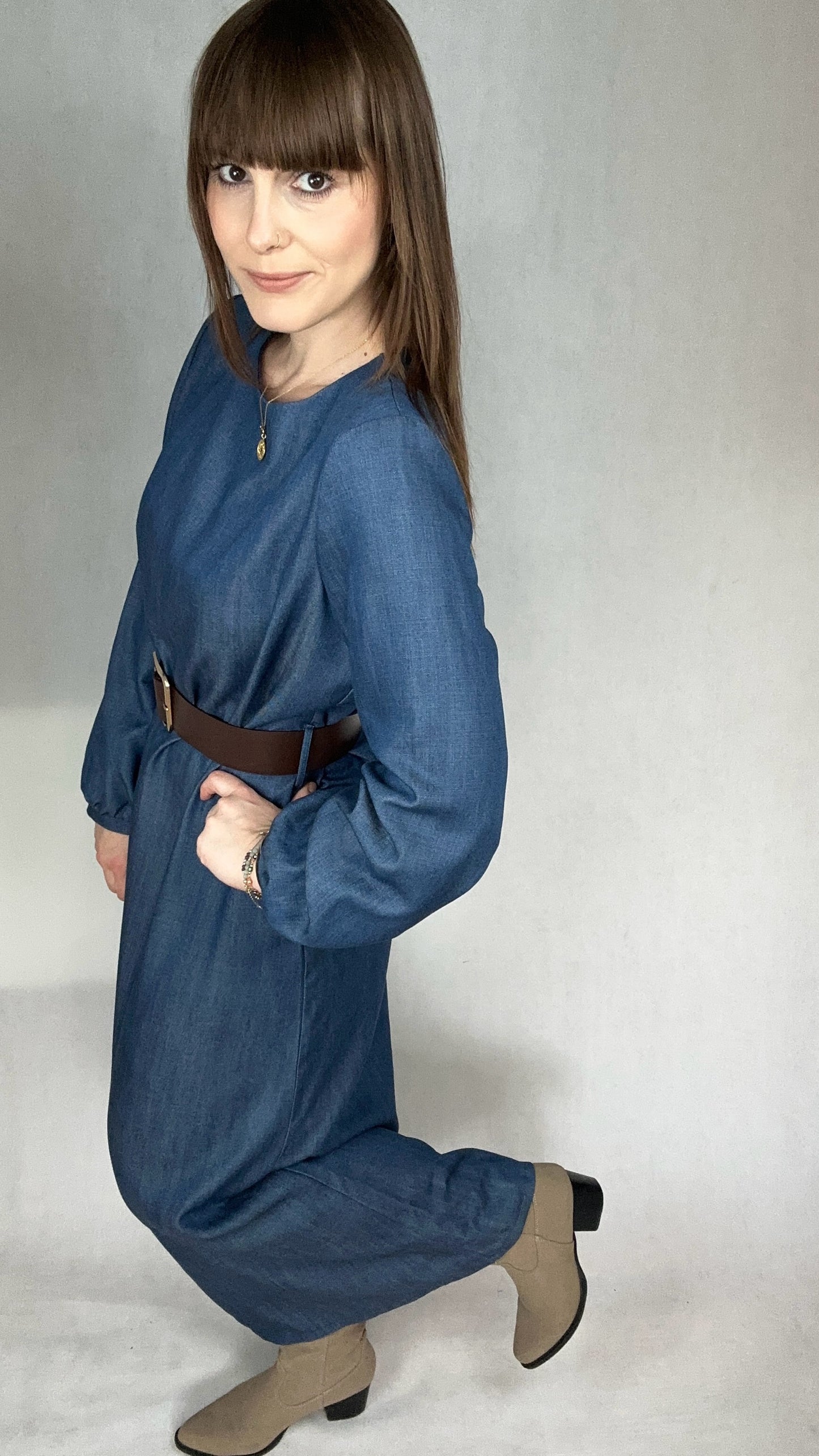 Sukienka maxi jeans