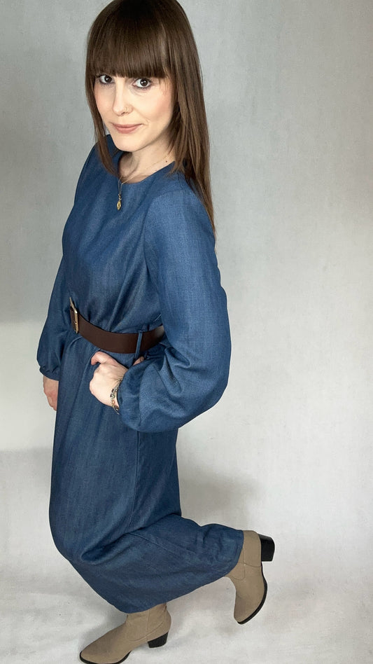 Sukienka maxi jeans