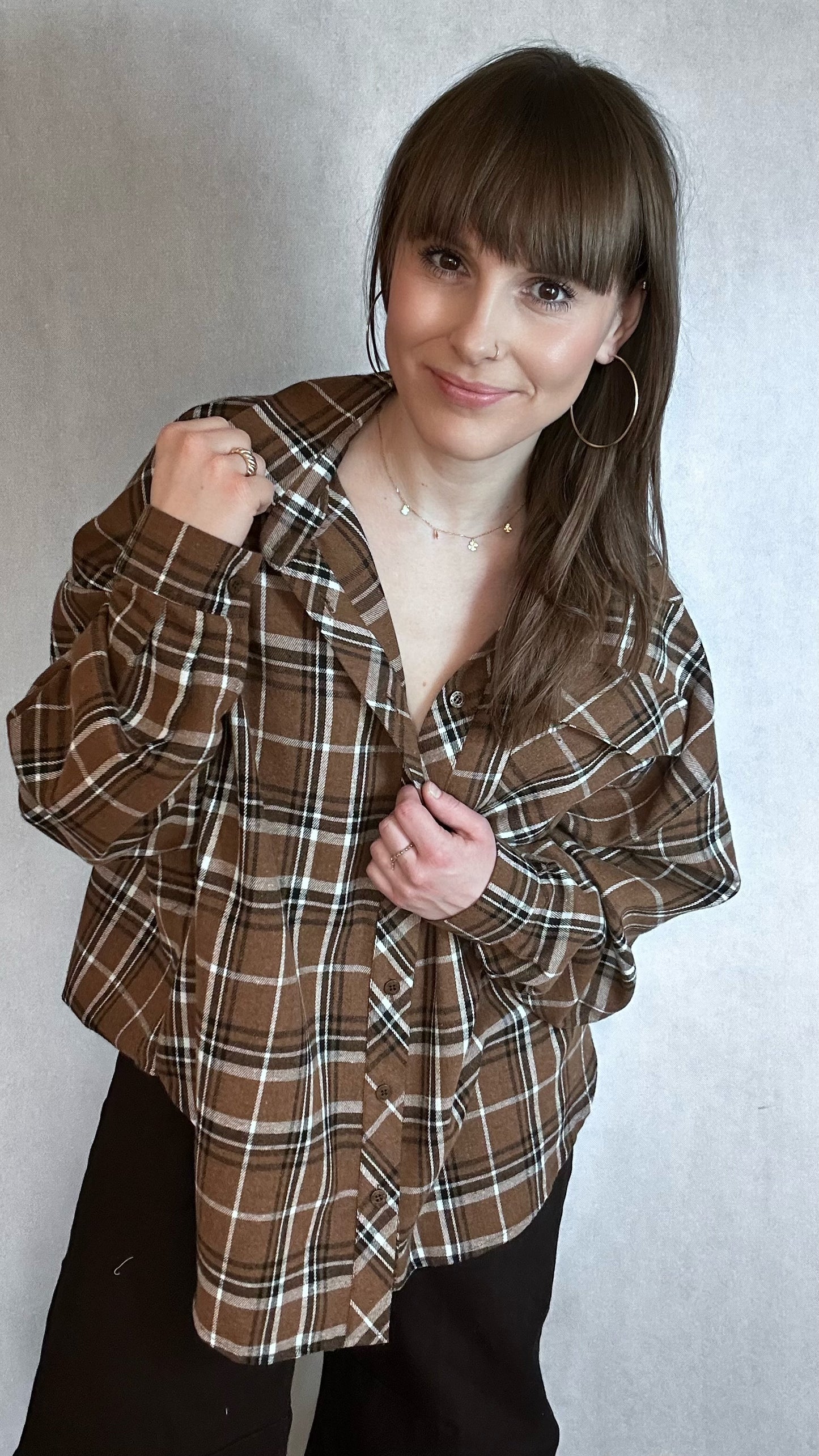 Koszula oversize w kratkę Lola