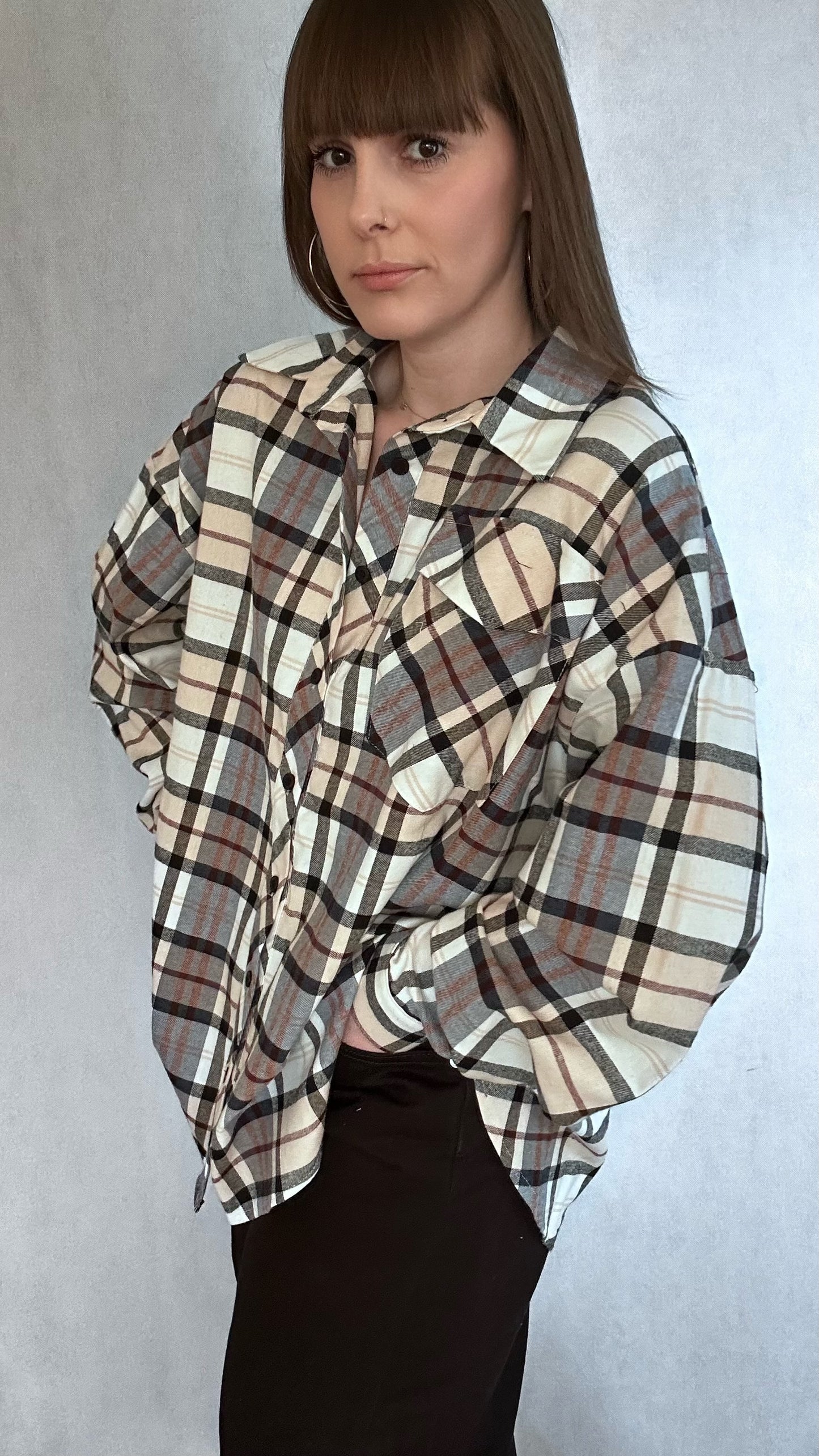 Koszula oversize w kratę Lola