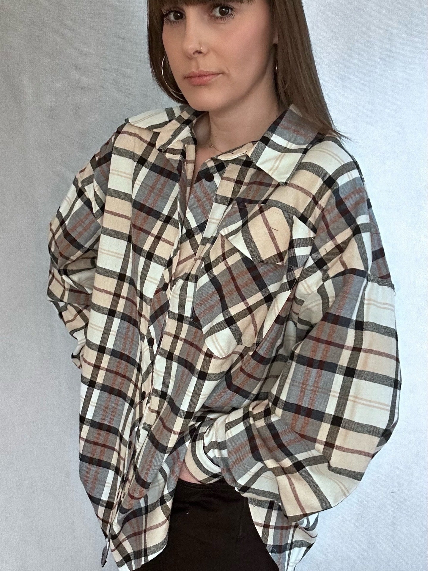 Koszula oversize w kratę Lola