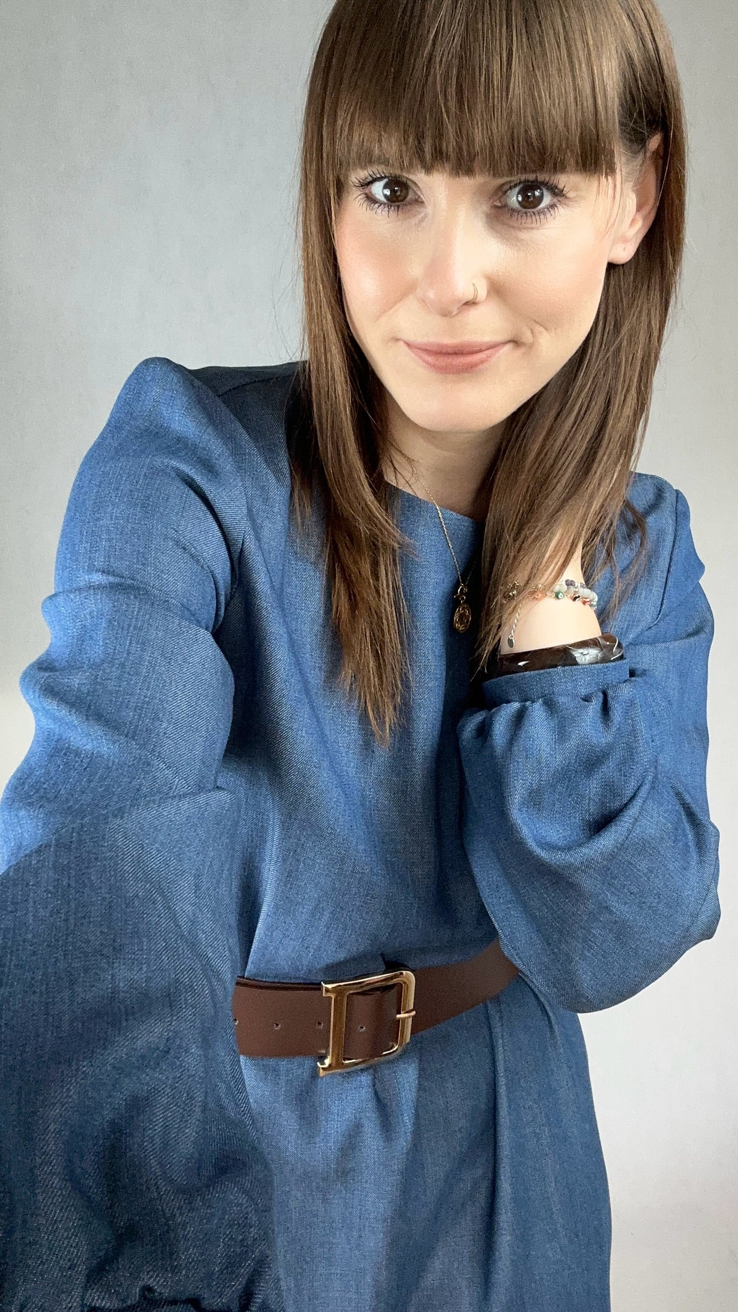 Sukienka maxi jeans