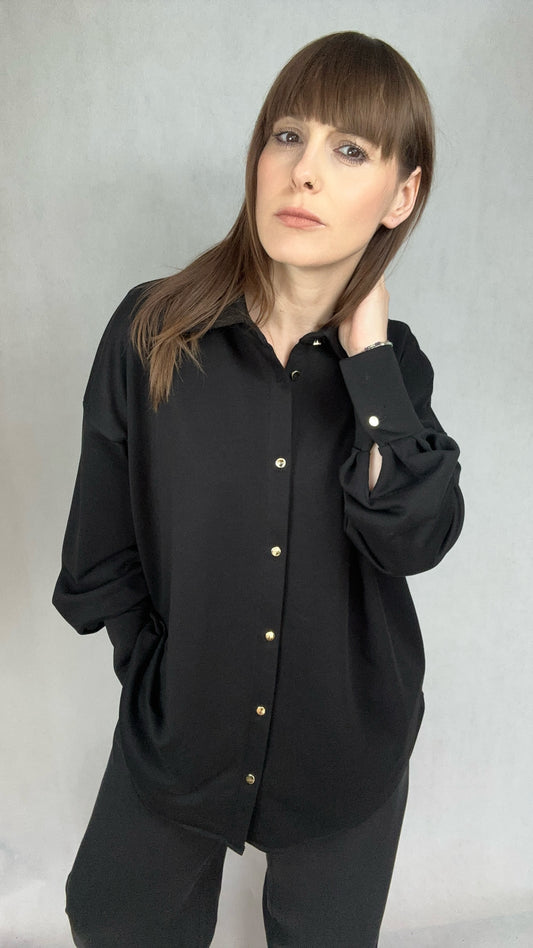 Koszula oversize czarna La Milla