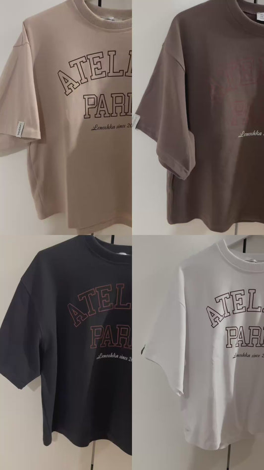 T-shirt bawełniany Atelier Paris